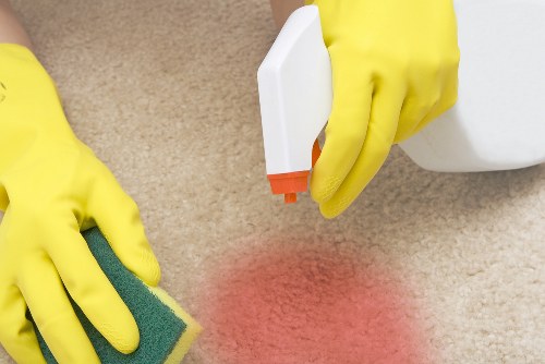 Customer concern being recorded during a professional sofa cleaning complaint process