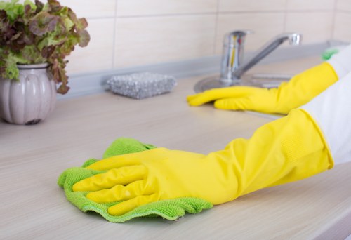 Local technician providing carpet cleaning preparation and aftercare advice