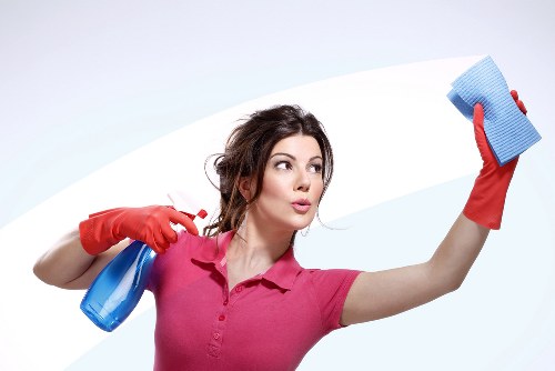 Local cleaning team servicing a commercial office in Professional